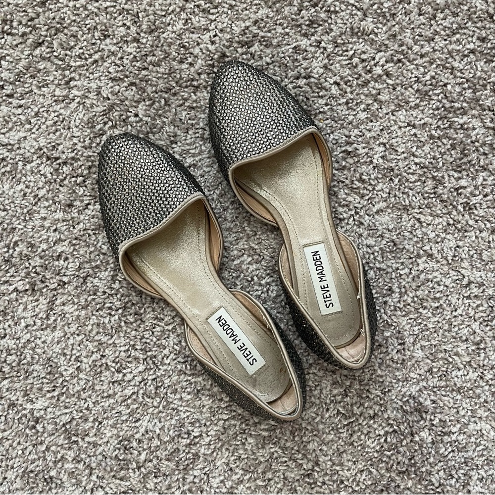 Steve Madden Sparkly Slip On Flats - image 1